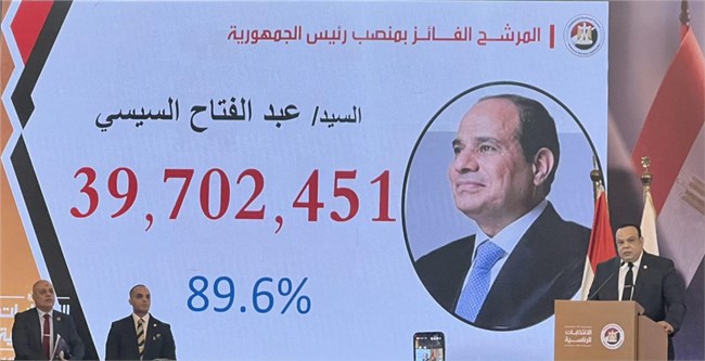 Tổng thống Ai Cập nhậm chức nhiệm kỳ 3 (02/04/2024)